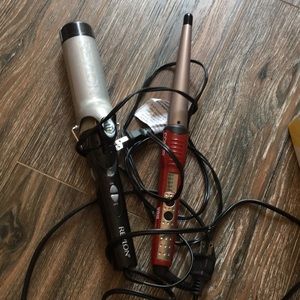 Gently used hair curlers